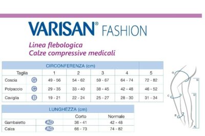 AUTOREGGENTI VARISAN FASHION 1 CL PC 18-21 mmHg  PUNTA CHIUSA