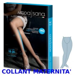 COLLANT 140 Denari MATERNITA' MAGLIA A RETE 18-20 mmHg MODA SANA